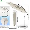 VOUNOT® Ampelschirm mit Schutzhülle, Sonnenschirm 300cm Produktbild-Vorschau 6
