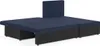 Ecksofa Polo mit Schlaffunktion - Marineblau/Schwarz Produktbild-Vorschau 4