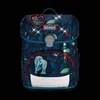 A Scout Neo school backpack with a 'White Unicorn' design, presented against a black background. Anteprima dell’immagine prodotto