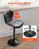 VEVOR Barhocker moderner Thekenhocker aus Kunstleder 2 Stk. Produktbild-Vorschau 2