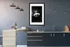 MuchoWow® Gerahmtes Poster Panda mit Schmetterlingen im Produktbild-Vorschau 5