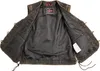 Herren Lederweste Vintage Kutte Bikerweste Motorradweste Produktbild-Vorschau 5
