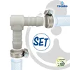 tecuro Schlauchverbinder 90° Winkel Ø 15 mm, mit Produktbild-Vorschau 2