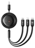 3-in-1 Baseus Free2Draw USB auf M+L+C 100W Kabel, 1,1 m Produktbild-Vorschau 1