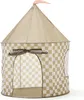 Kids Concept Spielzelt Karo khaki - H 130 cm - D 100 cm - Produktbild-Vorschau 1