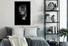 MuchoWow® Gerahmtes Poster Tiere - Schwarz - Leopard - Weiß Produktbild-Vorschau 4