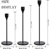 6er-Set Kerzenständer für 3/4 Zoll Dicke Kerzen,Schwarze Produktbild-Vorschau 2