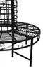 Garden Pleasure Baumbank Larissa 950253 schwarz Metall Produktbild-Vorschau 3
