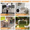 UISEBRT Table en acier inoxydable pliable Table de travail Voir les images du produit 6