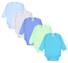 TupTam Jungen Baby Body Langarm Unifarben 5er Pack, Farbe: Produktbild-Vorschau 1