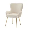 A single beige armchair with gold legs is shown against a white background. Produktbild-Vorschau
