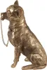 Clayre & Eef Figur Hund 13x9x18 cm Goldfarbig Polyresin Produktbild-Vorschau 4