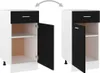 vidaXL Mobile base con cassetti Lyon Nero 40x46x81,5 cm in Anteprima dell’immagine prodotto 4