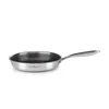 A stainless steel frying pan with a honeycomb pattern inside, shown from a side angle on a white background. Náhľad obrázku produktu