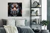 MuchoWow® Poster Tiger - Blumen - Blatt 75x75 cm - Wand Produktbild-Vorschau 4