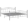 vidaXL Bett Grau Metall 160x200 cm Produktbild-Vorschau 1