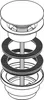 Hansgrohe Ablaufventil push-open DN32 50100140 Produktbild-Vorschau 4