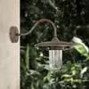 Außenwandlampe Messing massiv Glas 29,5 cm hoch IP44 in Produktbild-Vorschau 2