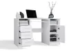 Delta Schreibtisch Weiss 120 Cm 3 Schubladen Schrank Regale Produktbild-Vorschau 7
