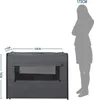EUGAD Hundebox faltbar Hundetransportbox Auto für sehr Produktbild-Vorschau 3
