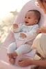 BABYBJÖRN Babywippe Balance Soft - Woven Hellrosa grau mit Produktbild-Vorschau 4