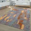 TT Home Wohnzimmer Teppich Hochflor Langflor Abstraktes Produktbild-Vorschau 1