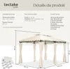 Tonnelle Emine 4 x 3 m - crème Voir les images du produit 6