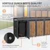 ML-Design 4-košový box na odpadky so strieškou na sadenie, Náhľad obrázku produktu 3