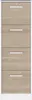 Armoire à dossiers Sil-138cm-4 tiroirs-blanc/chêne Voir les images du produit 3