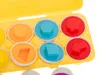 Układanka edukacyjna sorter dopasuj kształty jajka 12szt Podgląd zdjęcia produktu 2
