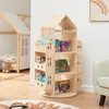 Drehbares Kinderregal 'Sanköre' in Hausoptik 122 x 64 x 43 Produktbild-Vorschau 2