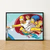 peinture par numéro avec cadre Les Simpsons comme la Voir les images du produit 4