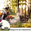 LZQ Stojan na palivové dříví Outdoor, kovový stojan na Náhled obrázku produktu 7