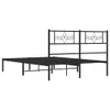 vidaXL Postel s čelem kovová černá 120x200 cm Náhled obrázku produktu 6