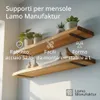LAMO Staffe per mensole da muro 30 cm 4 pz. nere - Supporti Anteprima dell’immagine prodotto 2