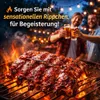 RipMaster™ Profi Edelstahl Grillzange Rippchenzange BBQ Produktbild-Vorschau 2