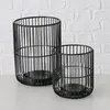 Boltze Windlicht Cindy 2-tlg., schwarz, Eisen, Glas, 14-20 Produktbild-Vorschau 2