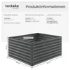 tectake® Vyvýšený záhon, 120x100x62 cm, pozinkovaná ocel, Náhled obrázku produktu 5