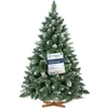 A decorated artificial Christmas tree with a tag attached. Produktbild-Vorschau