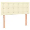 Boxspringbett mit Matratze Creme 100x200 cm Kunstleder Produktbild-Vorschau 5