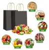 50 Stk. schwarz Papiertüten mit Henkel 15x21x8cm Kleine Produktbild-Vorschau 4