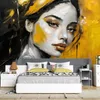 Vlies fototapete Frau Glamour Gold 250x175 cm Feeby Gold Produktbild-Vorschau 2