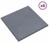 vidaXL Podložky proti pádu, 6 kusov, sivé, 50 x 50 cm, guma Náhľad obrázku produktu 2