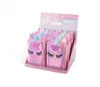 A display box of Martinelia Unicornio children's cosmetic products, featuring unicorn-themed makeup bags. Voir les images du produit