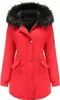 ASKSA Damen Winterparka Lang Wintermantel mit Kapuze Produktbild-Vorschau 3