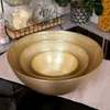 Glasschale Durchmesser 21Cm Farbe Gold Voir les images du produit 6