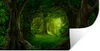 MuchoWow® Wandtattoo Wandsticker Wandaufkleber Bäume - Wald Produktbild-Vorschau 1
