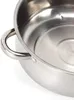 Close-up of a stainless steel pot with handles. Produktbild-Vorschau