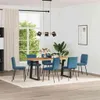 Esszimmerstühle 6 Stk. Blau Samt, Esszimmerstühle Produktbild-Vorschau 1
