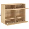 Tv-wandmeubel met LED-verlichting 78,5x30x60,5 cm sonoma Productafbeelding-voorbeeld 7
